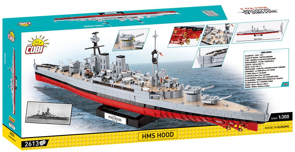 2620 PCS HC WWII /4830/ HMS HOOD