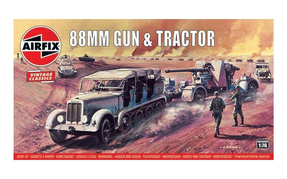 88mm Flak Gun & Tractor, Vint - 1602303